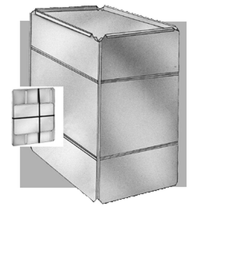 20x20x48 28 ga R6 Plenum Box