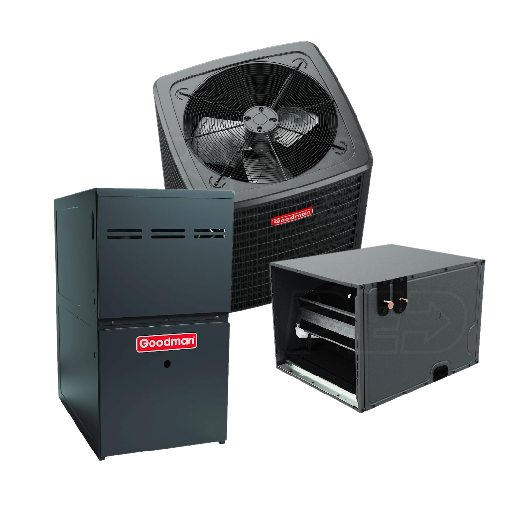 Goodman 4 Ton 14.3 SEER2 Upflow Gas System GLXS4BA4810 - GGR9S801005CN - GCAPTA6030C3