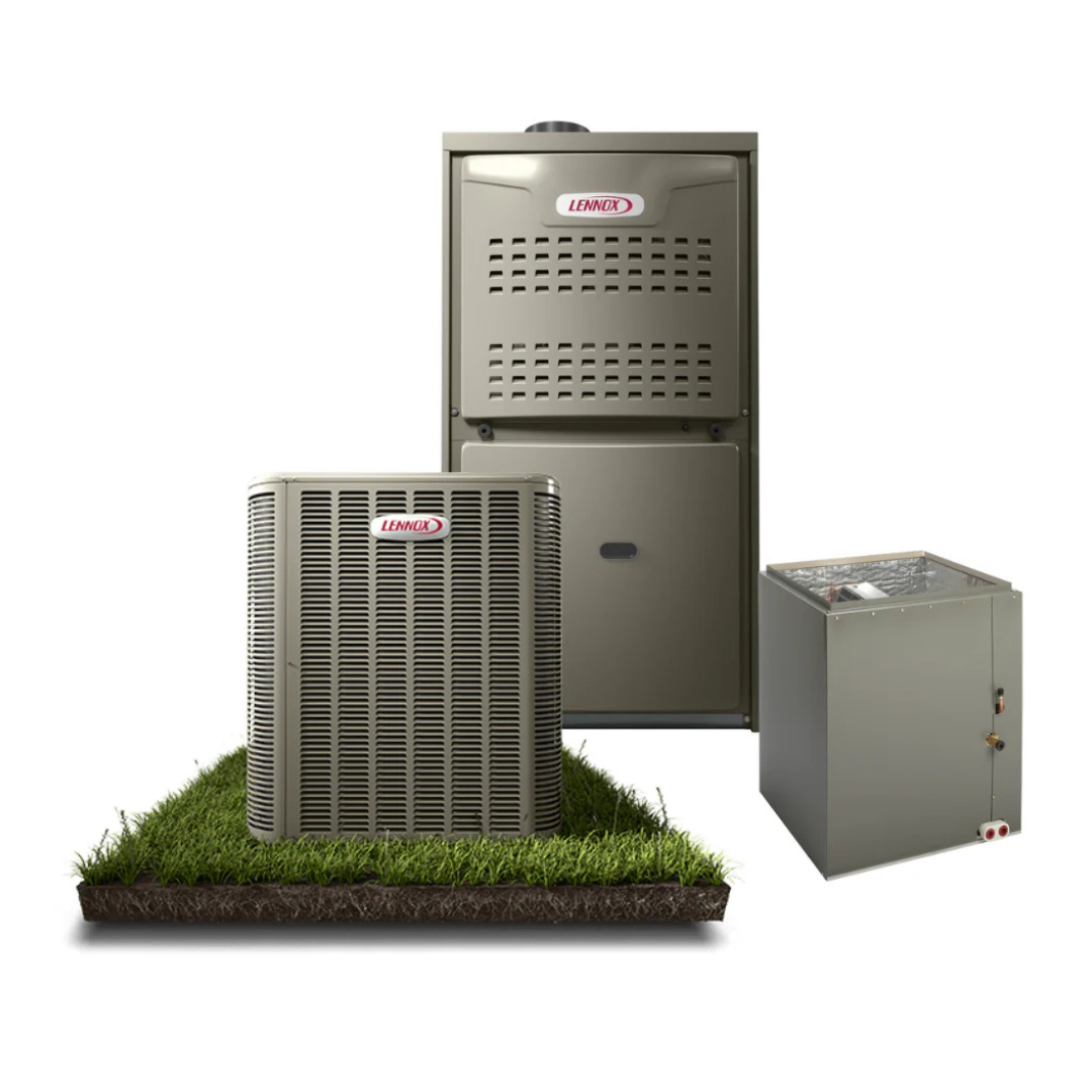 Lennox 17 SEER2 5 Ton Upflow Gas System ML17KC2-060 - CK40CT-60C - ML180UH110V60C