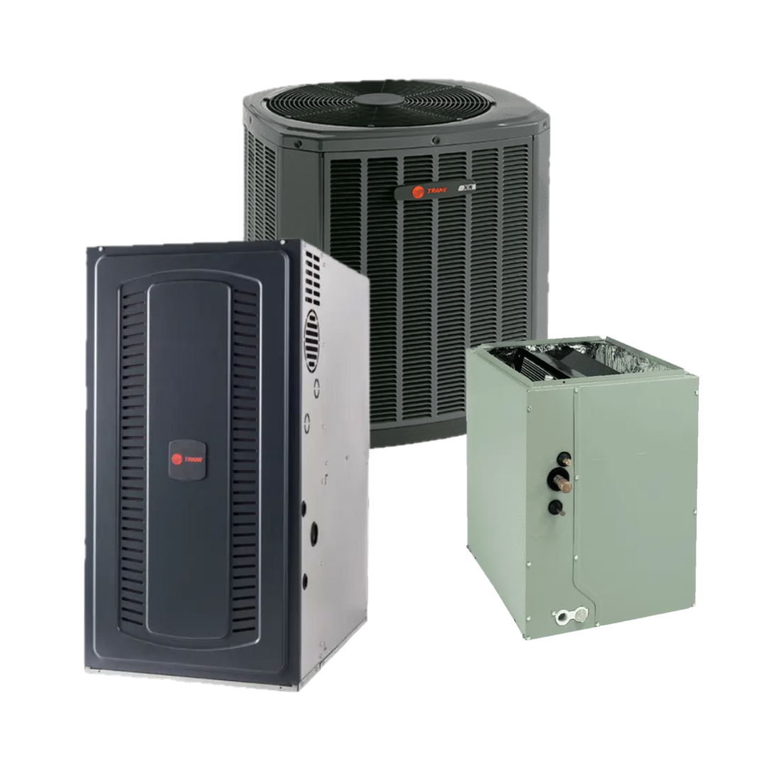 Trane 5TTR60 Condenser, S8X1 Furnace, and 5TXC Coil Gas System